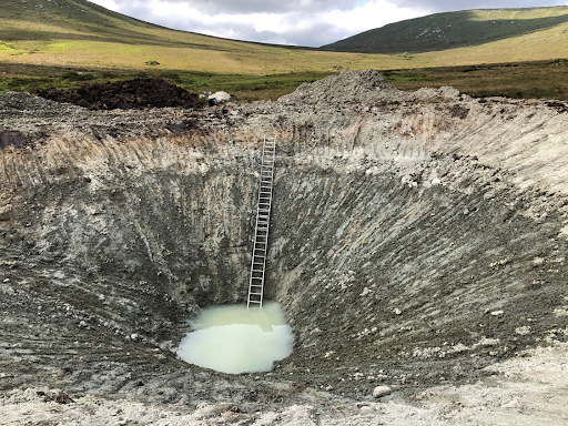 County Donegal crater during July 2019 excavation